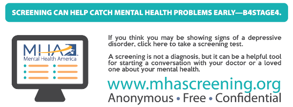 free Depression screening plainville sudbury ma